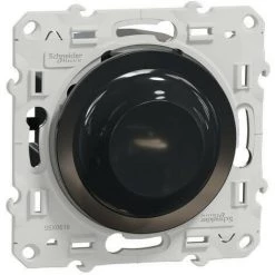 SCHNEIDER Odace - Variateur De Lumière Universel En 2 Ou 3 Fils 3W 100W(Led)- Anthracite (S540519)