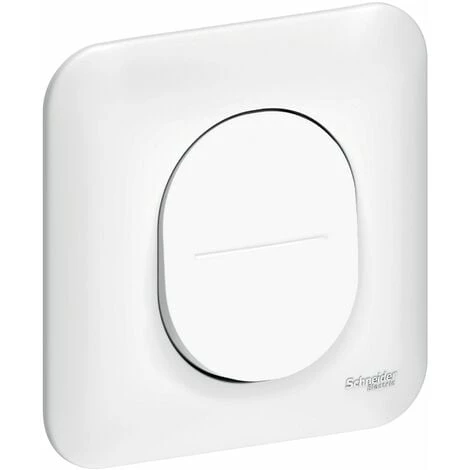 Va-et-Vient Schneider Electric Ovalis 10A + Plaque 3 Va-et-Vient Schneider Electric Ovalis 10A + Plaque