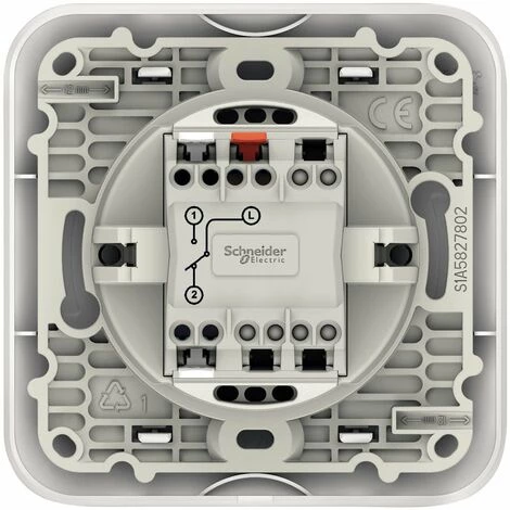 Va-et-Vient Schneider Electric Ovalis 10A + Plaque 5 Va-et-Vient Schneider Electric Ovalis 10A + Plaque – Image 3
