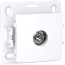 SCHNEIDER Prise TV Alréa Simple Mâle Blanc Polaire - Blanc