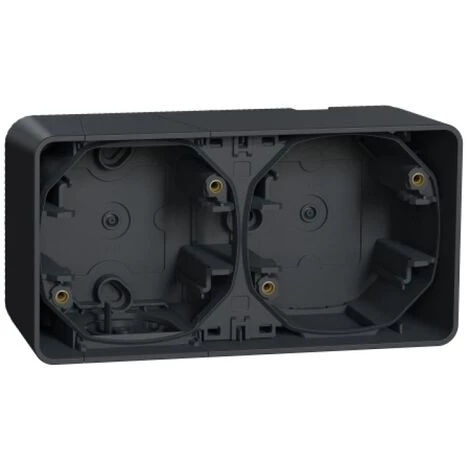 SCHNEIDER Boîtier 1 Poste Saillie Gris Composable Mureva Styl - Gris 4 SCHNEIDER Boîtier 1 Poste Saillie Gris Composable Mureva Styl - Gris – Image 2