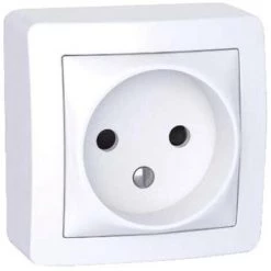 SCHNEIDER Soldes 3 SCHNEIDER Double Prise 2PT ALREA Blanc Polaire Complet