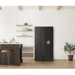 SCHNEIDER SCSBF503WDNFB - Réfrigérateur Américain 503L (322+181L) - Froid Ventilé - L92xH177cm - Noir -SCHNEIDER Soldes 57868324 5