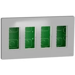 SCHNEIDER Poste De Travail 4 Colonnes Pour Encastrer L'aluminium