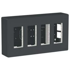 SCHNEIDER NU124454 | Poste De Travail 4 Colonnes Surface Anthracite