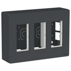 SCHNEIDER NU123454 | Poste De Travail 3 Colonnes Surface Anthracite