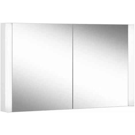 Schneider EASY Line Superior LED Armoire De Toilette Lumineuse, 2 Portes à Double Miroir, 120x70x14cm, 175.120., Exécution: Norme CH/corps Blanc/3000K - 175.120.01.0201 3 Schneider EASY Line Superior LED Armoire De Toilette Lumineuse, 2 Portes à Double Miroir, 120x70x14cm, 175.120., Exécution: Norme CH/corps Blanc/3000K - 175.120.01.0201