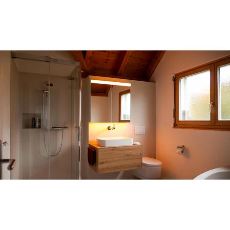 Schneider DAILY Line Ultimate Armoire De Toilette Lumineuse LED, 3 Portes à Double Miroir, 100x74,8x13cm, 178.101.02.02, Exécution: Norme CH/corps Blanc - 178.101.01.02 4 Schneider DAILY Line Ultimate Armoire De Toilette Lumineuse LED, 3 Portes à Double Miroir, 100x74,8x13cm, 178.101.02.02, Exécution: Norme CH/corps Blanc - 178.101.01.02 – Image 2