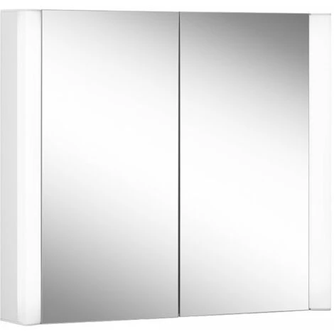 Schneider EASY Line Superior Armoire De Toilette Lumineuse LED, 2 Portes à Double Miroir, 90x70x14cm, 175.090., Exécution: Norme CH/corps Blanc/3000K - 175.090.01.0201 3 Schneider EASY Line Superior Armoire De Toilette Lumineuse LED, 2 Portes à Double Miroir, 90x70x14cm, 175.090., Exécution: Norme CH/corps Blanc/3000K - 175.090.01.0201