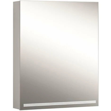Schneider GRACELINE LED Armoire De Toilette Lumineuse, 1 Porte Butoir à Gauche, 60x70x12cm, 116.461., Exécution: Norme CH/corps Argent Anodisé - 116.461.01.50 3 Schneider GRACELINE LED Armoire De Toilette Lumineuse, 1 Porte Butoir à Gauche, 60x70x12cm, 116.461., Exécution: Norme CH/corps Argent Anodisé - 116.461.01.50
