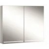 Schneider GRACELINE LED Armoire De Toilette Lumineuse, 2 Portes à Double Miroir, 90x70x12cm, 116.490., Exécution: Norme CH/corps Noir Mat - 116.490.01.41 -SCHNEIDER Soldes 59433315 1