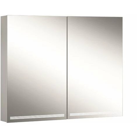Schneider GRACELINE LED Armoire De Toilette Lumineuse, 2 Portes à Double Miroir, 90x70x12cm, 116.490., Exécution: Norme CH/corps Noir Mat - 116.490.01.41 3 Schneider GRACELINE LED Armoire De Toilette Lumineuse, 2 Portes à Double Miroir, 90x70x12cm, 116.490., Exécution: Norme CH/corps Noir Mat - 116.490.01.41
