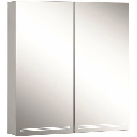 Schneider GRACELINE LED Armoire De Toilette Lumineuse, 2 Portes à Double Miroir, 70x70x12cm, 116.470., Exécution: Norme CH/corps Noir Mat - 116.470.01.41 3 Schneider GRACELINE LED Armoire De Toilette Lumineuse, 2 Portes à Double Miroir, 70x70x12cm, 116.470., Exécution: Norme CH/corps Noir Mat - 116.470.01.41