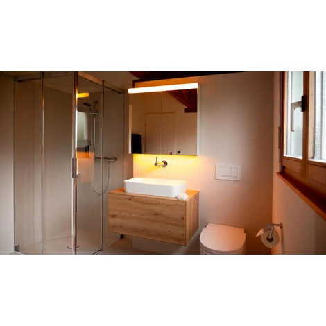 Schneider DAILY Line Ultimate Armoire De Toilette Lumineuse LED, 1 Porte Butée Réversible, Prise à Droite, 60x74,8x13cm, 178.062.02.02, Exécution: Norme CH/corps Blanc - 178.062.01.02 5 Schneider DAILY Line Ultimate Armoire De Toilette Lumineuse LED, 1 Porte Butée Réversible, Prise à Droite, 60x74,8x13cm, 178.062.02.02, Exécution: Norme CH/corps Blanc - 178.062.01.02 – Image 3