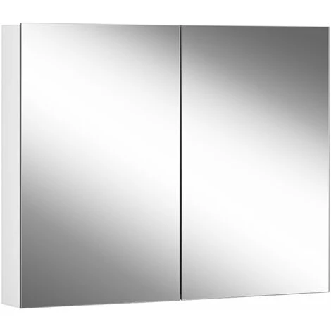 Schneider EASY Line Armoire De Toilette Comfort, 2 Portes à Double Miroir, 80x70x12cm, 177.080., Exécution: Norme CH/corps Blanc - 177.080.01.02 3 Schneider EASY Line Armoire De Toilette Comfort, 2 Portes à Double Miroir, 80x70x12cm, 177.080., Exécution: Norme CH/corps Blanc - 177.080.01.02