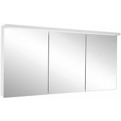 Schneider ADVANCED Line Ultimate Armoire De Toilette Lumineuse LED, 3 Portes De Même Taille, 149,5x72,6x17,8cm, 188.151., Exécution: Norme CH/corps Argent AnodisÃ© - 188.151.01.50
