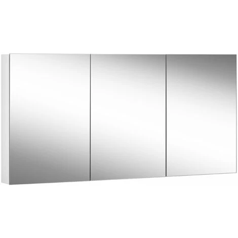 Schneider EASY Line Armoire De Toilette Comfort, 3 Miroirs Doubles De Même Taille, 150x70x12cm, 177.151., Exécution: Norme CH/corps Blanc - 177.151.01.02 3 Schneider EASY Line Armoire De Toilette Comfort, 3 Miroirs Doubles De Même Taille, 150x70x12cm, 177.151., Exécution: Norme CH/corps Blanc - 177.151.01.02