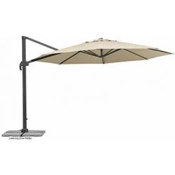 Schneider Rhodos Grande 400 Cm Ø Parasols, Naturel
