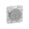 Prise Doubles RJ45 Multimedia Grade 3 Alu Schneider Electric Odace