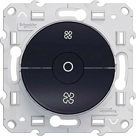 SCHNEIDER ELECTRIC - ODACE, INTERRUPTEUR VMC ANTHRACITE, AVEC POSITION ARRÊT, À VIS - S540243 3 SCHNEIDER ELECTRIC - ODACE, INTERRUPTEUR VMC ANTHRACITE, AVEC POSITION ARRÊT, À VIS - S540243