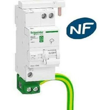 Parafoudre Combi - 10ka 1P+N Avec Accessoires - Schneider R9PLC - Rési9 3 Parafoudre Combi - 10ka 1P+N Avec Accessoires - Schneider R9PLC - Rési9