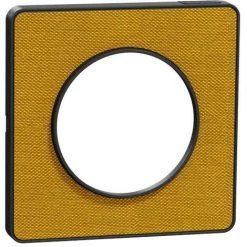 SCHNEIDER Odace Touch - Plaque De Finition Kvadrat 1 Poste - Ocre/Anth (S540802KY)