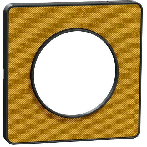 SCHNEIDER Odace Touch - Plaque De Finition Kvadrat 1 Poste - Ocre/Anth (S540802KY) 3 SCHNEIDER Odace Touch - Plaque De Finition Kvadrat 1 Poste - Ocre/Anth (S540802KY)