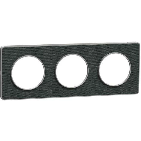 SCHNEIDER Odace Touch - PLQ Kvadrat Ombre/Alu 3 Postes Horiz. Ou Vert. Entraxe 71mm (S530806KB) 3 SCHNEIDER Odace Touch - PLQ Kvadrat Ombre/Alu 3 Postes Horiz. Ou Vert. Entraxe 71mm (S530806KB)