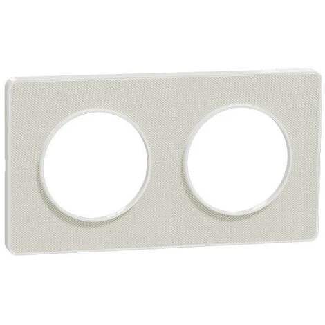 SCHNEIDER Odace Touch - PLQ Kvadrat Craie/blanc 2 Postes Horiz. Ou Vert. Entraxe 71mm (S520804KW) 3 SCHNEIDER Odace Touch - PLQ Kvadrat Craie/blanc 2 Postes Horiz. Ou Vert. Entraxe 71mm (S520804KW)