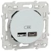 SCHNEIDER Odace - Prise USB Double - Type A+C - Blanc Recyclé - 5 Vcc - 2,4A (S510401) 2 SCHNEIDER Odace - Prise USB Double - Type A+C - Blanc Recyclé - 5 Vcc - 2,4A (S510401) -SCHNEIDER Soldes 64174583 1