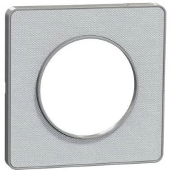 SCHNEIDER Odace Touch - Plaque De Finition Kvadrat 1 Poste - Perle/Alu (S530802KG)