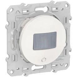 SCHNEIDER Odace, Détecteur De Présence Et De Mouvement Blanc, Toutes Charges, 3 Fils (S520523)