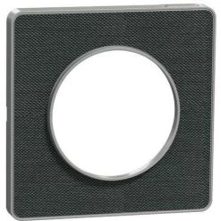 SCHNEIDER Odace Touch - Plaque De Finition Kvadrat 1 Poste - Ombre/Alu (S530802KB)