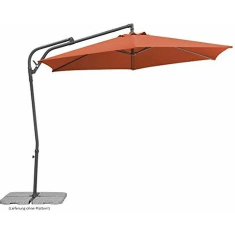 Schneider-Schirme Genua Parasol Déporté Terracotta Env. 300 Cm De Diamètre 3 Schneider-Schirme Genua Parasol Déporté Terracotta Env. 300 Cm De Diamètre