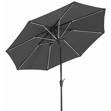 Schneider 790-15 Parasol Rond, Anthracite, Ø 270 Cm 3 Schneider 790-15 Parasol Rond, Anthracite, Ø 270 Cm