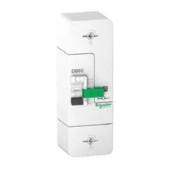 Schneider R9E10245 Disjoncteur Branchement 1P+N 15/30/45A 500mA - Resi9 DB60 - Blanc