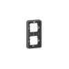 SCHNEIDER - CADRE 2 POTEAUX VERTICAL - ENCASTRÉ - IP55 - IK08 - GRIS MUREVA STYL - MUR34151