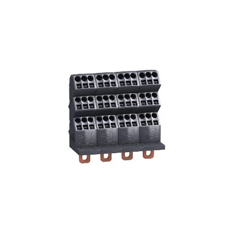 SCHNEIDER Linergy DP - Répartiteur NSX 4P - 250A Icc 150kA - Connect 4x(6x10mm² + 3x16mm²) - LVS04034 3 SCHNEIDER Linergy DP - Répartiteur NSX 4P - 250A Icc 150kA - Connect 4x(6x10mm² + 3x16mm²) - LVS04034