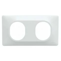 SCHNEIDER OVALIS PLAQUE DOUBLE HORIZONTALE BLANC - S320704 -SCHNEIDER Soldes 68004234 2