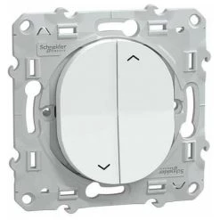 SCHNEIDER OVALIS INTERRUPTEUR VOLETS ROULANTS BLANC - S320208