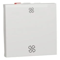 SCHNEIDER UNICA COMMANDE VMC 2 VITESSES 2 MODULES MÉCANISME BLANC - NU320320VMC