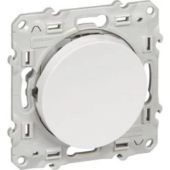 SCHNEIDER Interrupteur Va-et-vient Odace - 10A - À Vis - Blanc