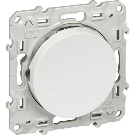 SCHNEIDER Interrupteur Va-et-vient Odace - 10A - À Vis - Blanc 3 SCHNEIDER Interrupteur Va-et-vient Odace - 10A - À Vis - Blanc