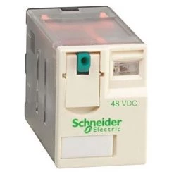 Schneider RXM4AB1ED - Relais De Puissance Miniature 6A - 4OF - 48Vcc - Zelio RXM - Transparent