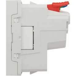 SCHNEIDER Unica - Prise 2P+T - FR - 90° - Raccord Rapide Travers - Blanc Anti - Méca Seul -SCHNEIDER Soldes 9477732 5